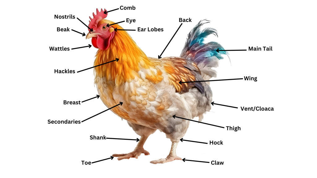 Parts of a chicken